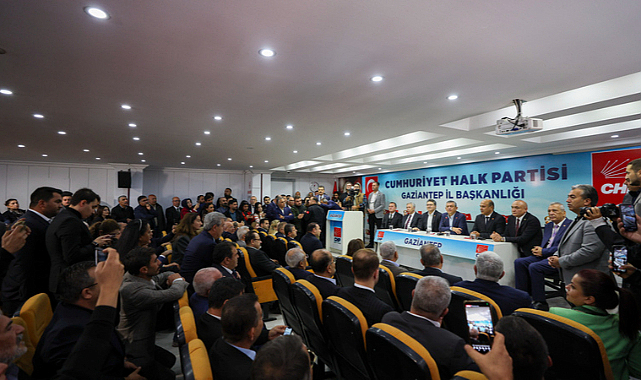 Cumhuriyet Halk Partisi Genel Başkanı Özgür Özel, Gaziantep'te